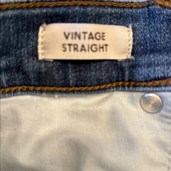 J Crew Vintage Straight Dark Blue Ankle Jeans - Picture 4 of 4